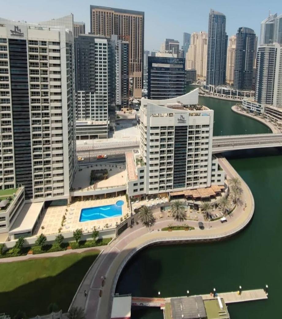 Full Sea View With Balcony - Studio Apartment - 10 Min To Jbr - Дубай Экстерьер фото